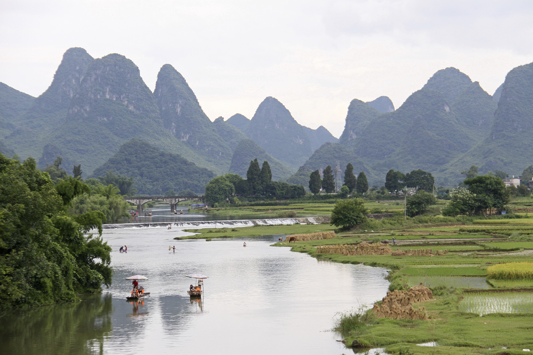 Mindfulness relaxing lake view